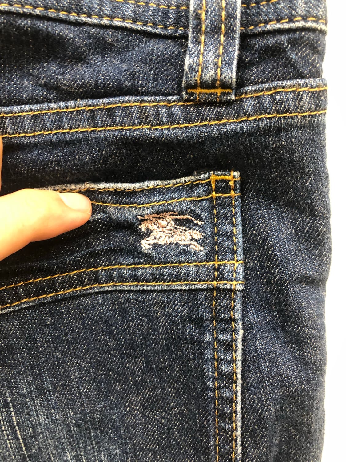 버버리 블루라벨 7부 데님 팬츠 상품이미지6