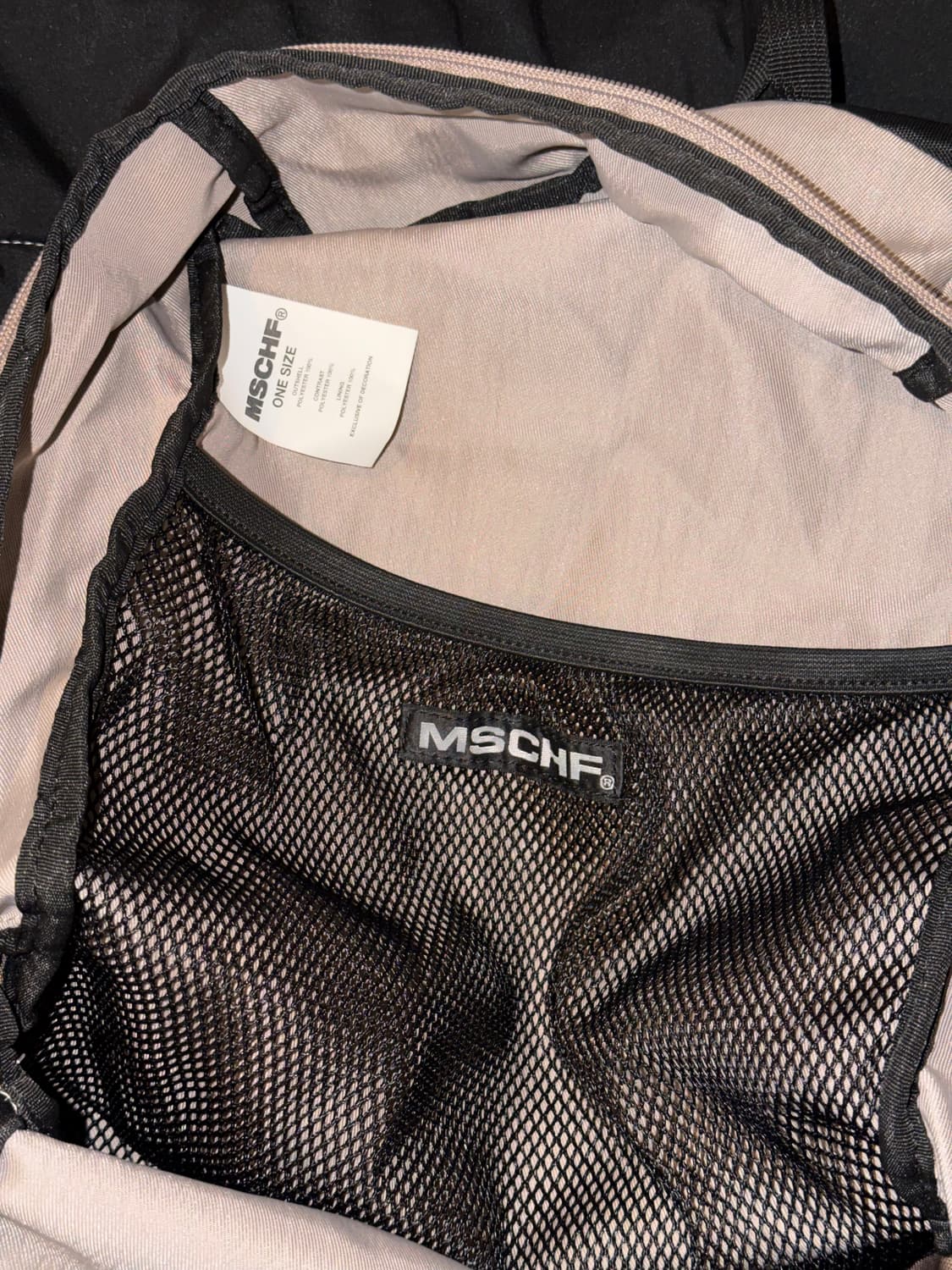 미스치프 롬버스 백팩 핑크 그레이 상품이미지5