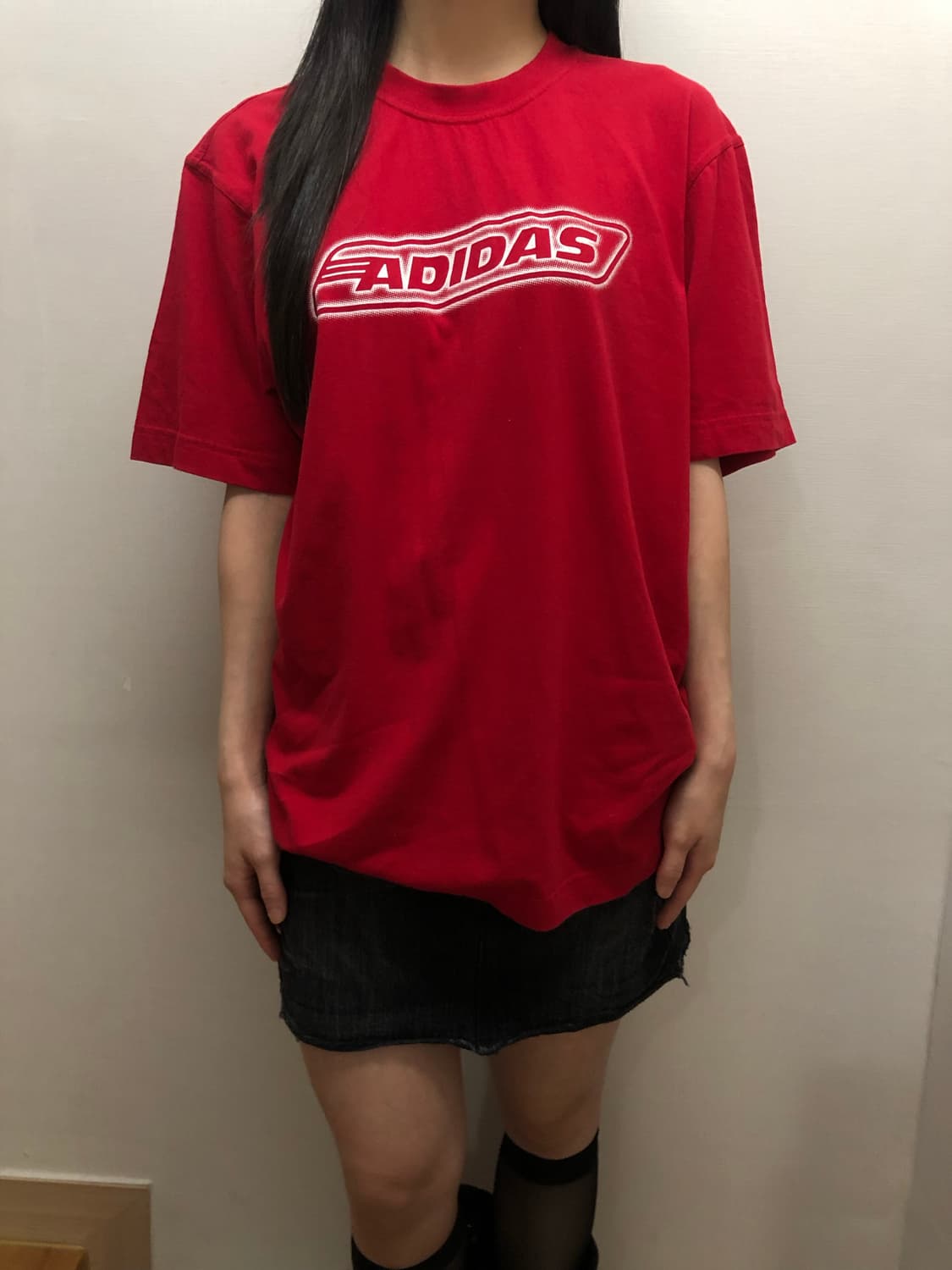 빈티지 아디다스 레드 티셔츠 상품이미지7