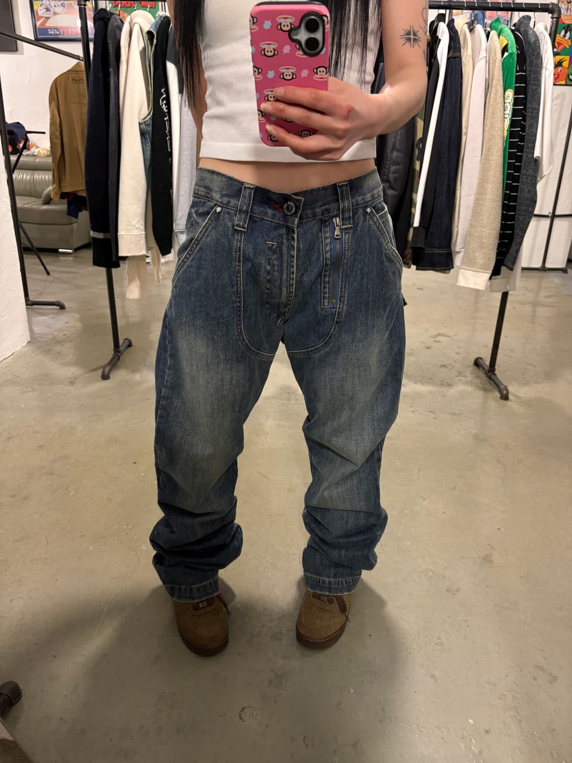 언디핏 새상품 데님팬츠 상품이미지1