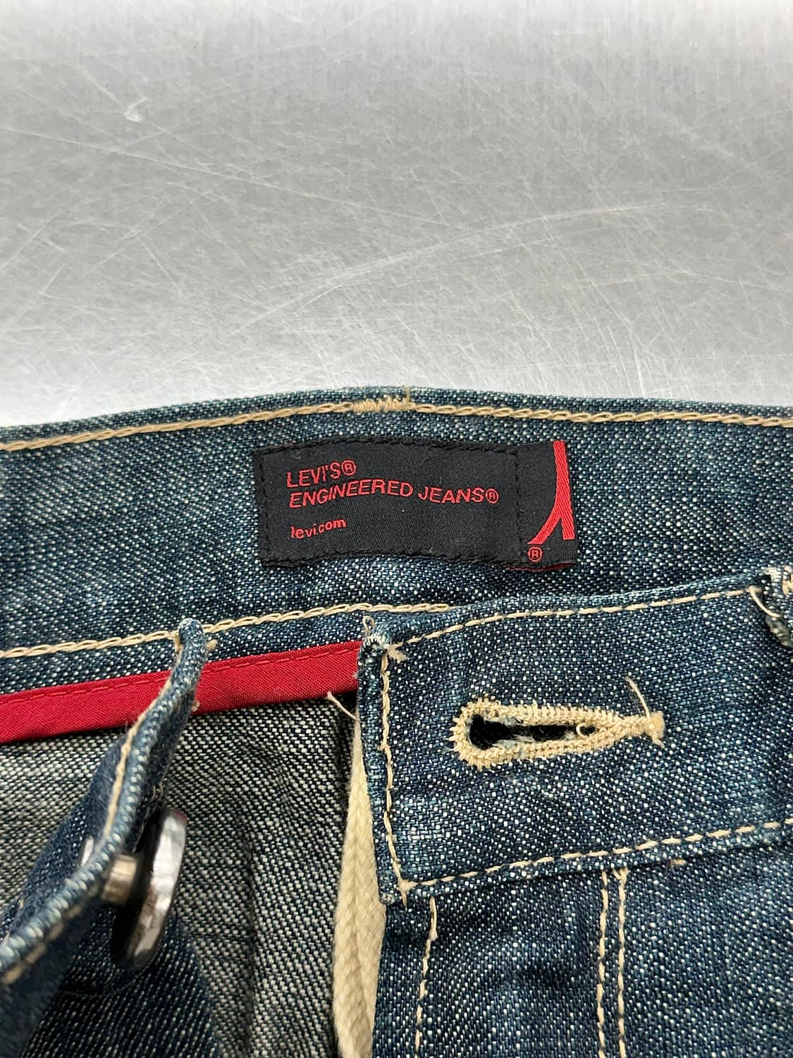 리바이스 엔지니어드 00s 중청 워시드 데님 팬츠 상품이미지7