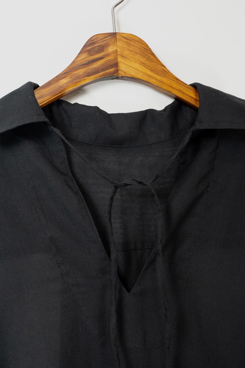 Black see-through shirt 상품이미지3
