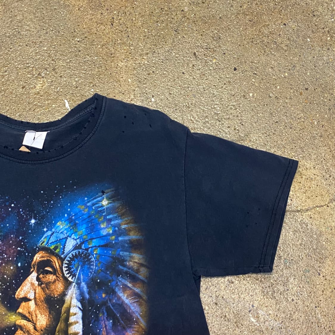 미국 빈티지 스페이스 인디언 포인트 반팔티 락티셔츠 상품이미지6