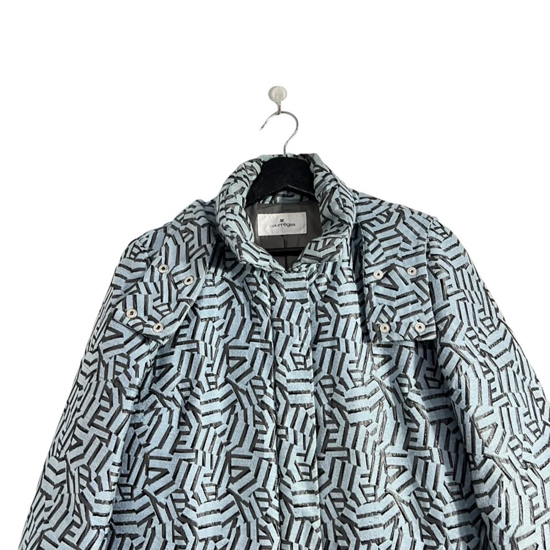 꾸레쥬 패턴 디테일 패디드 자켓 상품이미지5