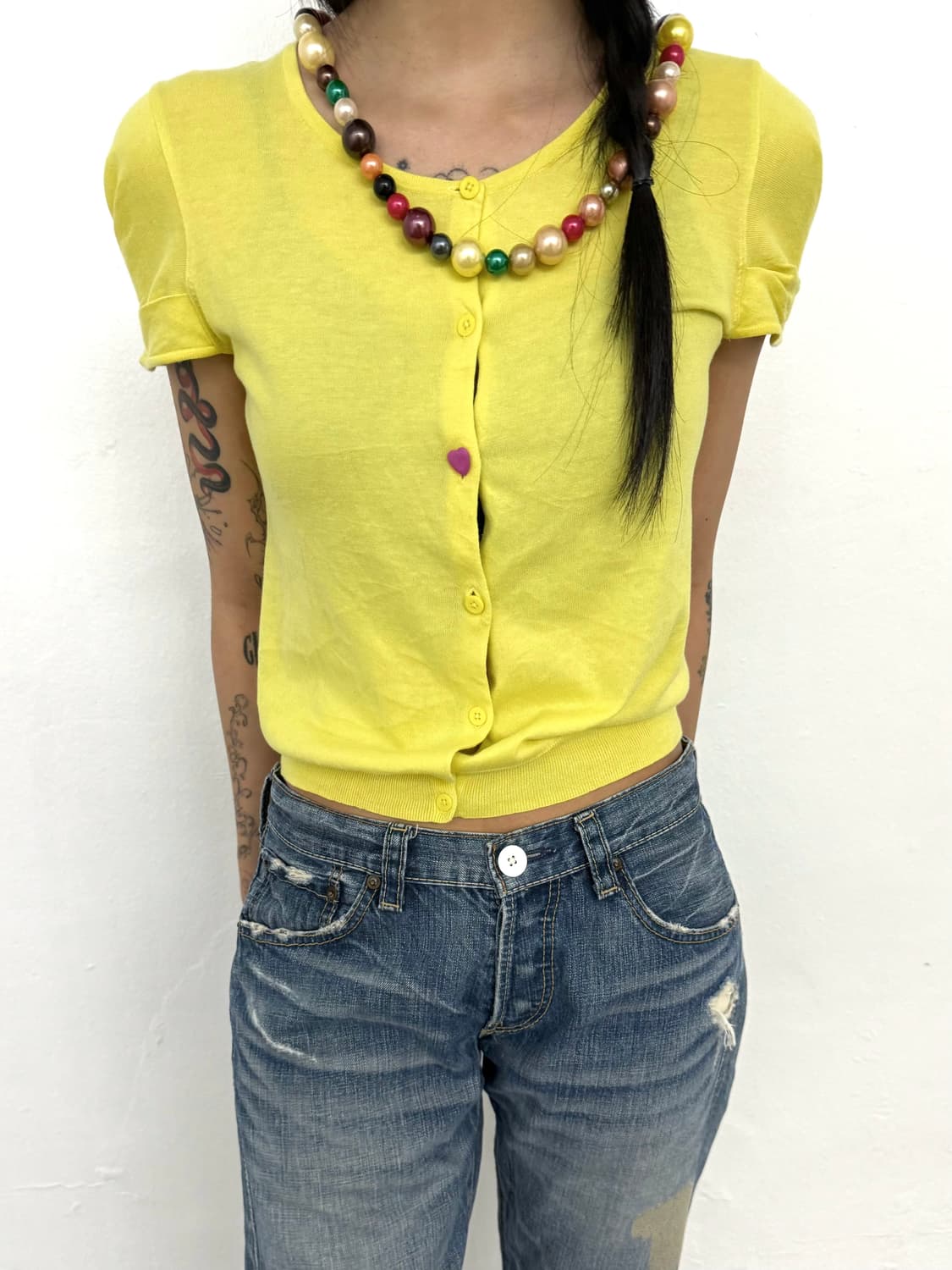 Paul smith yellow love short cardigan 상품이미지6