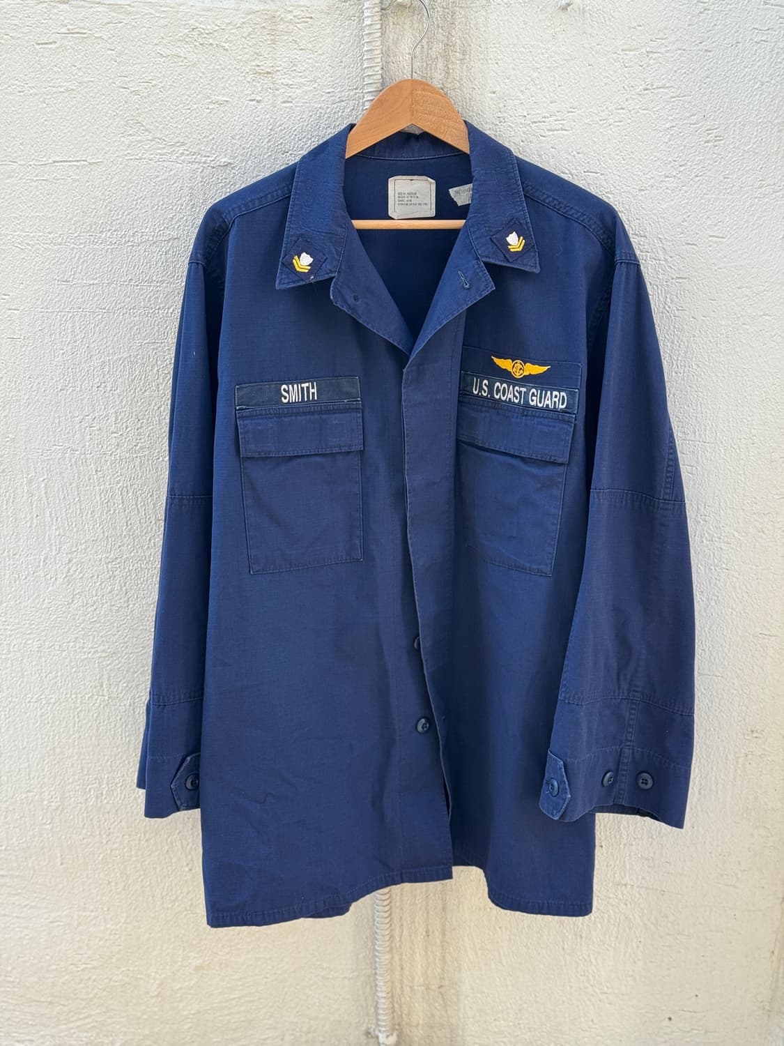 90s USCG (미국 해안 경비대) 립스탑 셔츠 (44) 상품이미지1