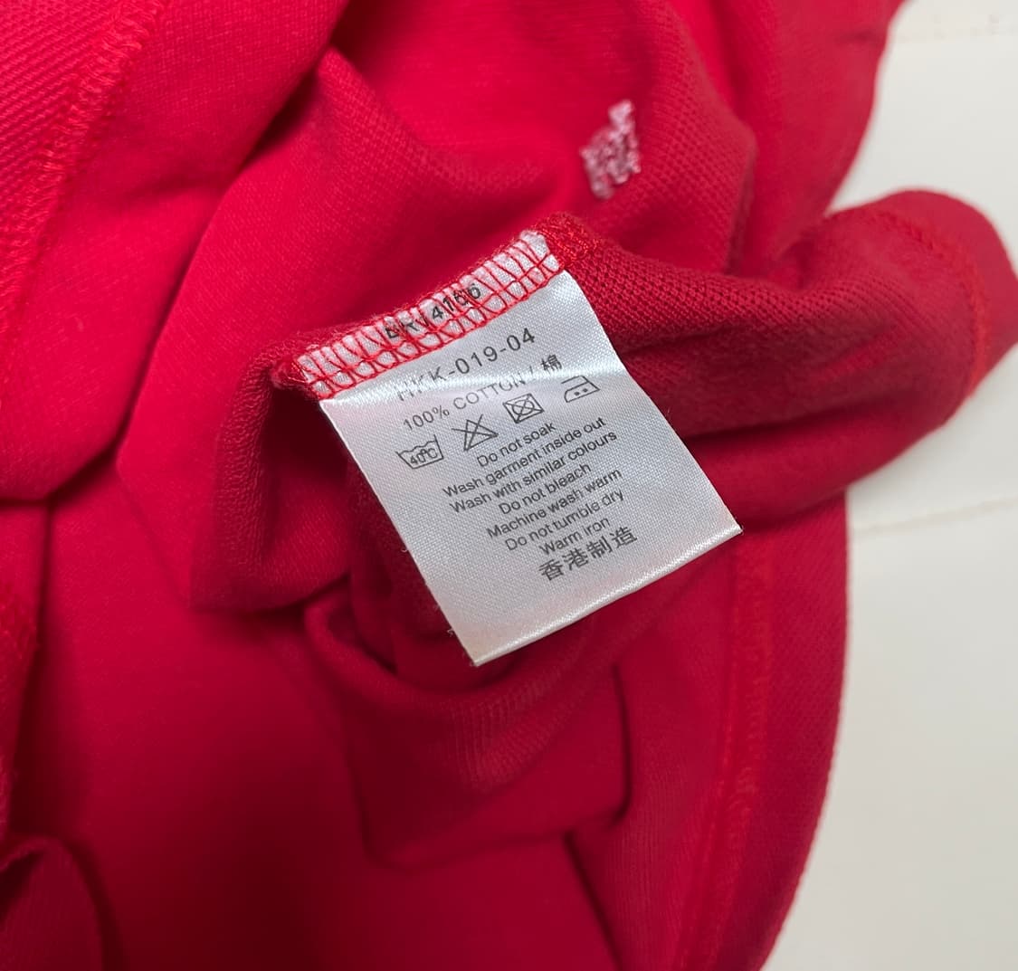 버버리 런던(Burberry London)7부 소매반집업 레드 폴로셔츠 상품이미지3