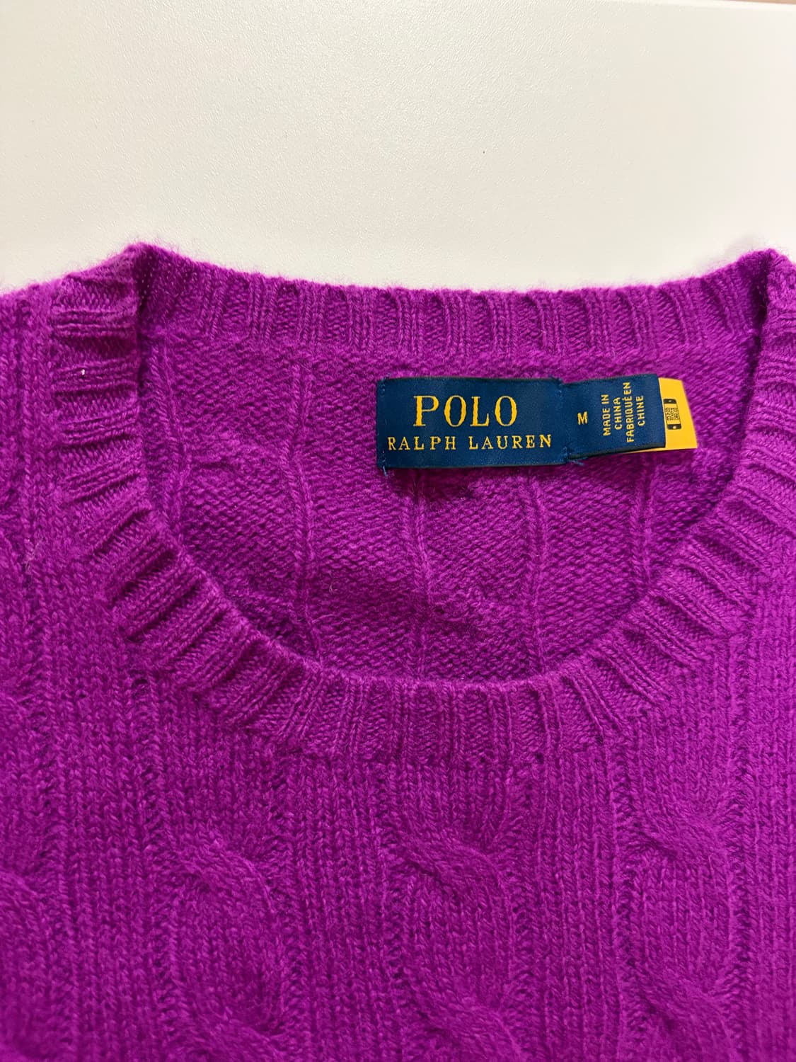 폴로 랄프로렌 케이블니트 M 새상품 상품이미지2