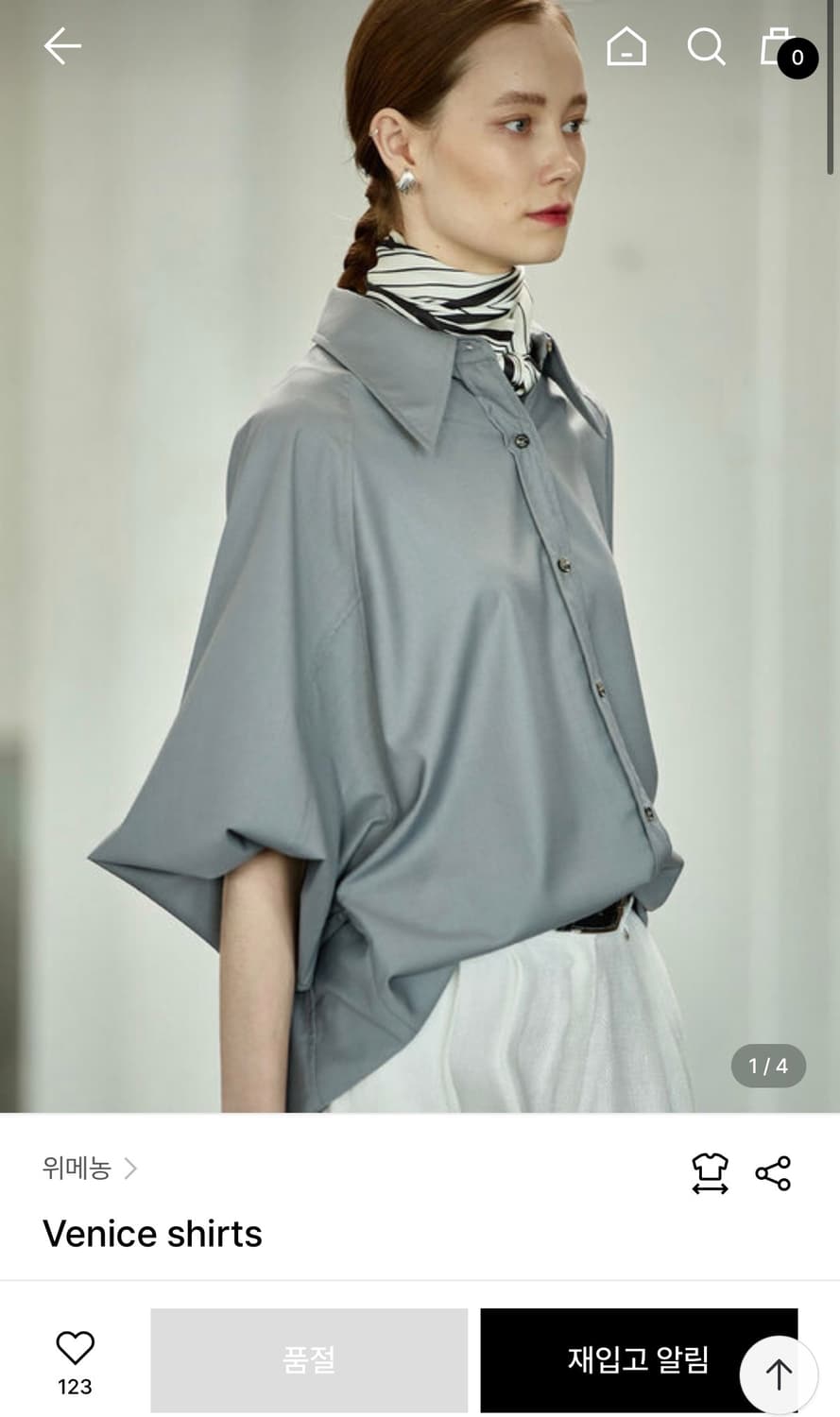 위메농 Venice shirts 블랙 상품이미지2
