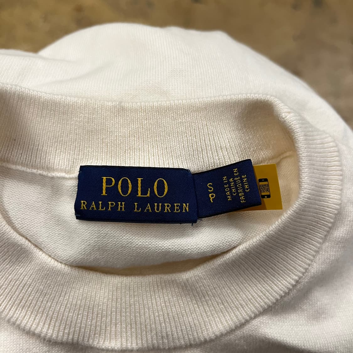 [정품/S] 폴로 랄프로렌 화이트 반팔 티셔츠 b16 상품이미지4