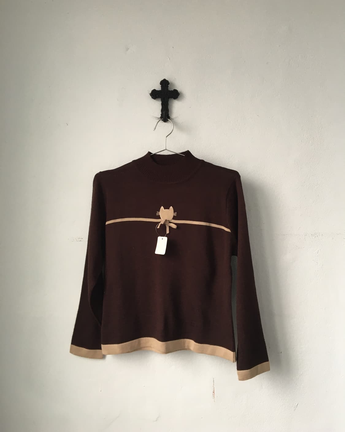 Cat point high neck knit 상품이미지2