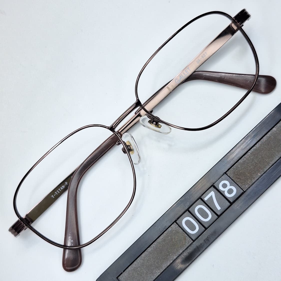 GALLET GA-947 웰링턴 메탈릭 브론즈 비즈니스 안경테/일본 수입 상품이미지1