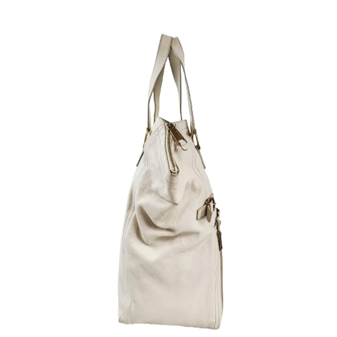 정품 생로랑(입생로랑) 아이보리 가죽 다운타운 백 상품이미지3