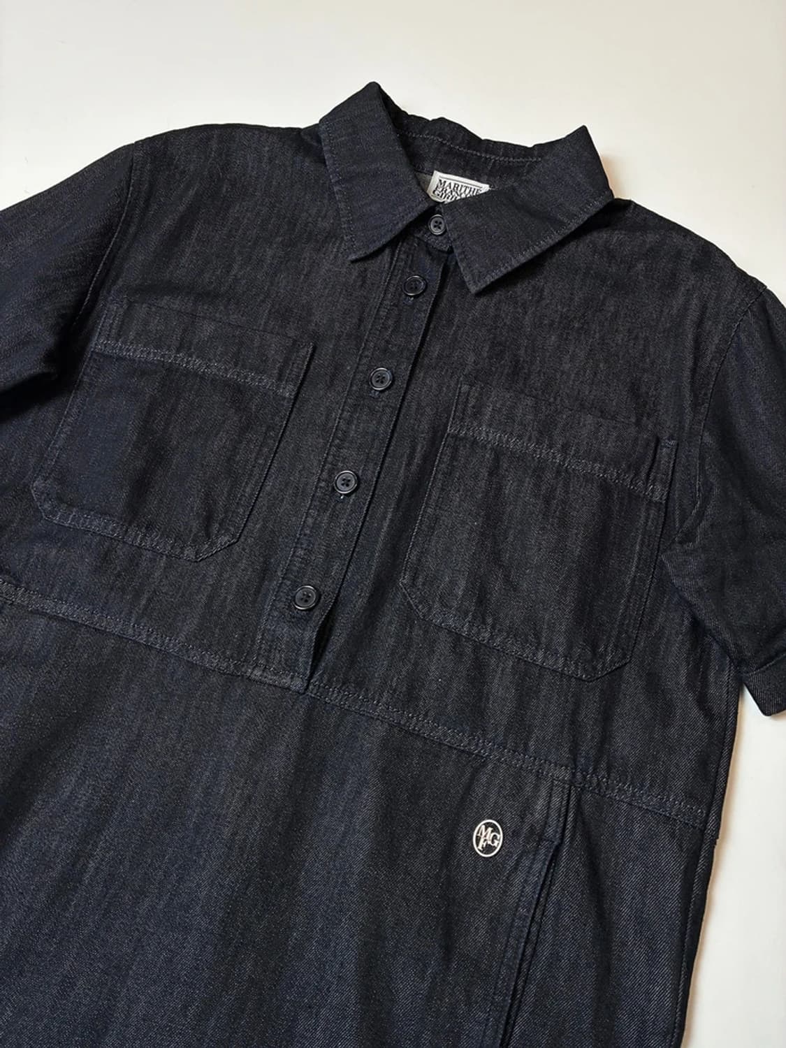 마리떼프랑소와저버 24ss 스티치 포켓 데님 미니 원피스 PN8686 상품이미지3