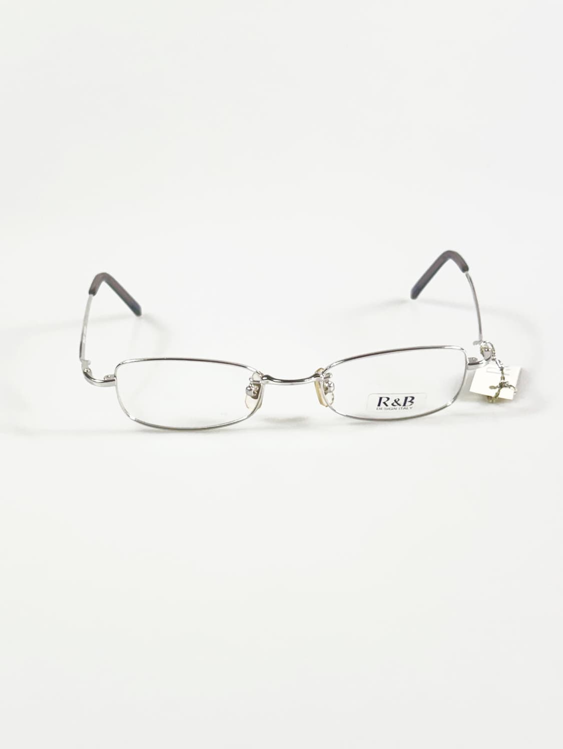 R&B EYEWEAR 실버 슬림 스퀘어 메탈 빈티지 안경 상품이미지2