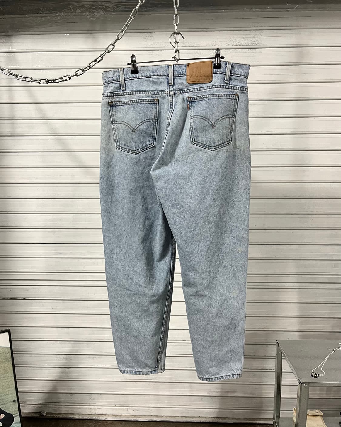 90s Levi’s 550 orange tab denim 상품이미지5