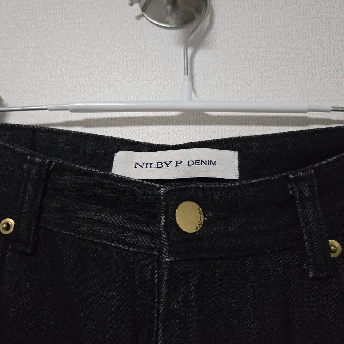 닐바이피 블랙 데님팬츠 /여성 팬츠/여성 바지  상품이미지2