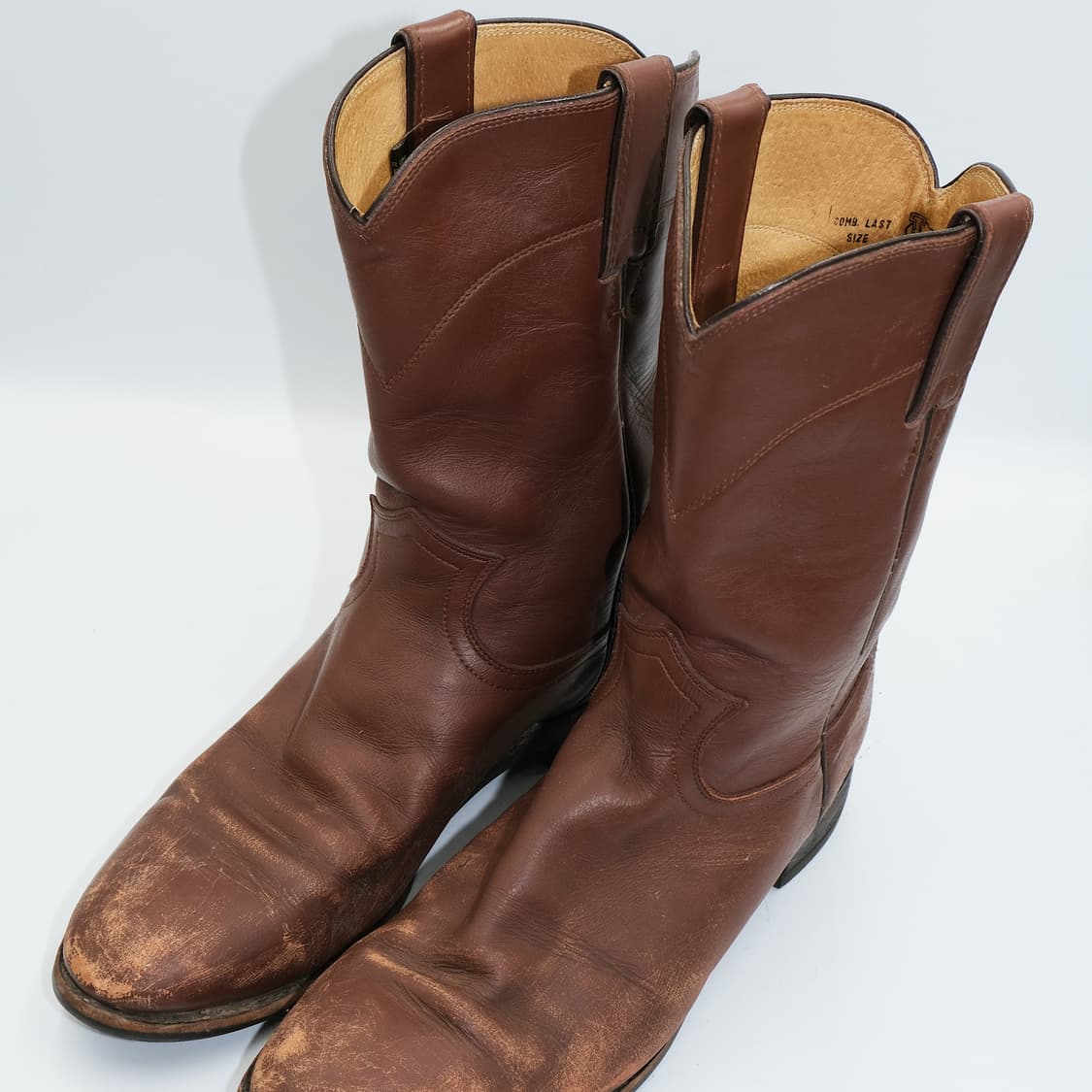 저스틴 웨스턴 레더 부츠 8.5D(260-265)사이즈 BT26011 상품이미지5