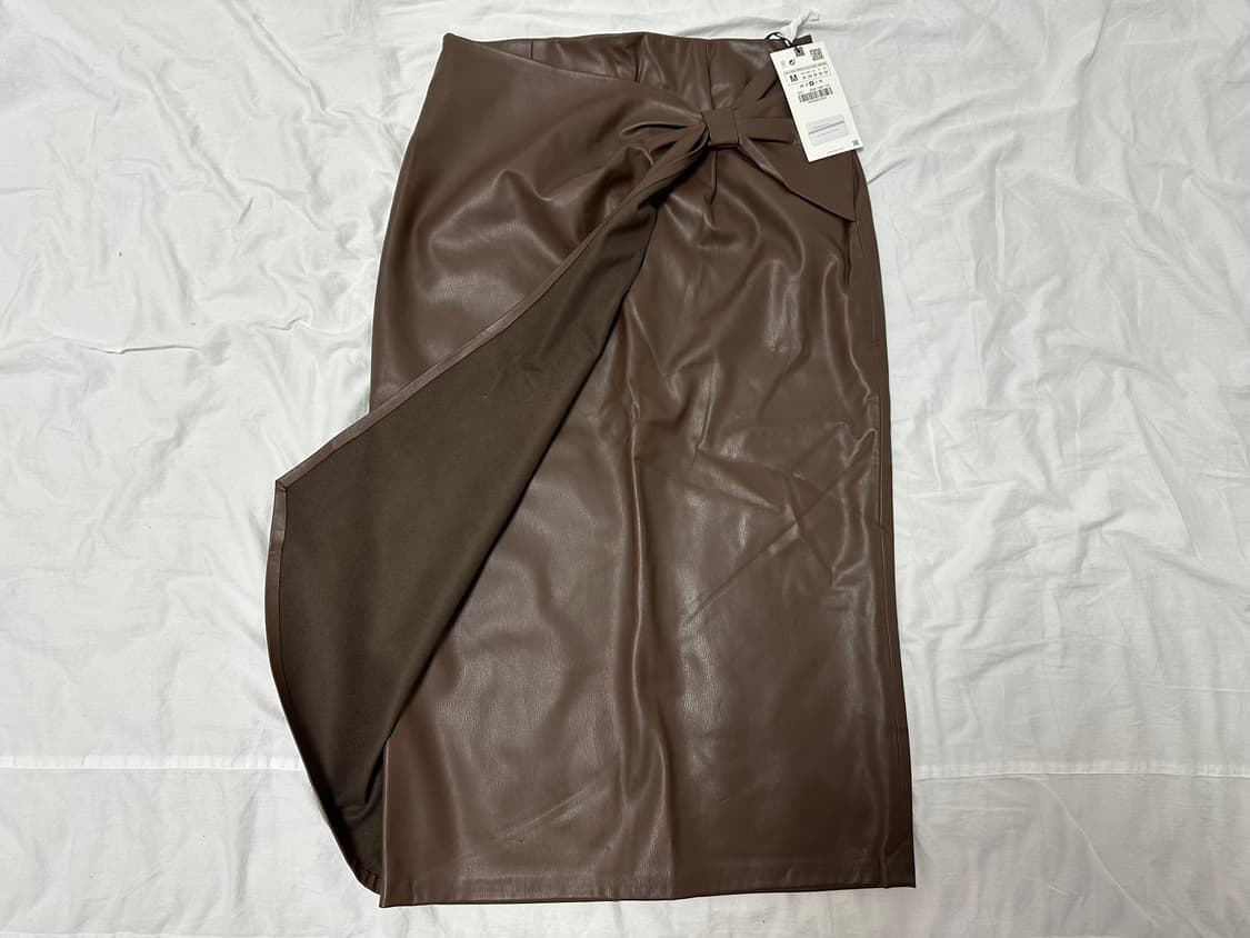 ZARA 자라 레더 치마 m (새상품) 상품이미지4