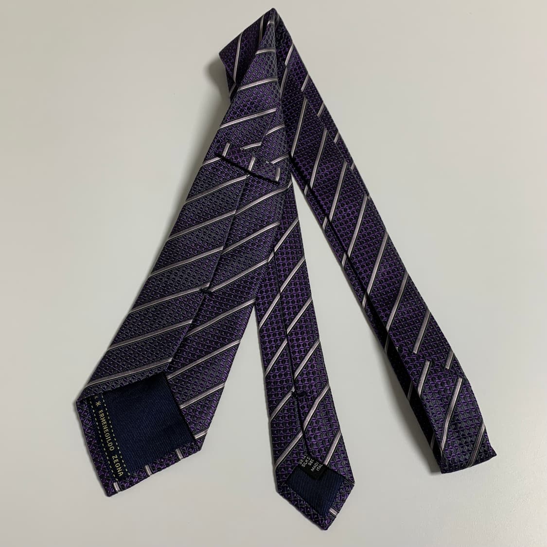 에르메네질도 제냐 이태리 신형라벨 명품넥타이 A+등급 최상급 스트라이프 상품이미지10