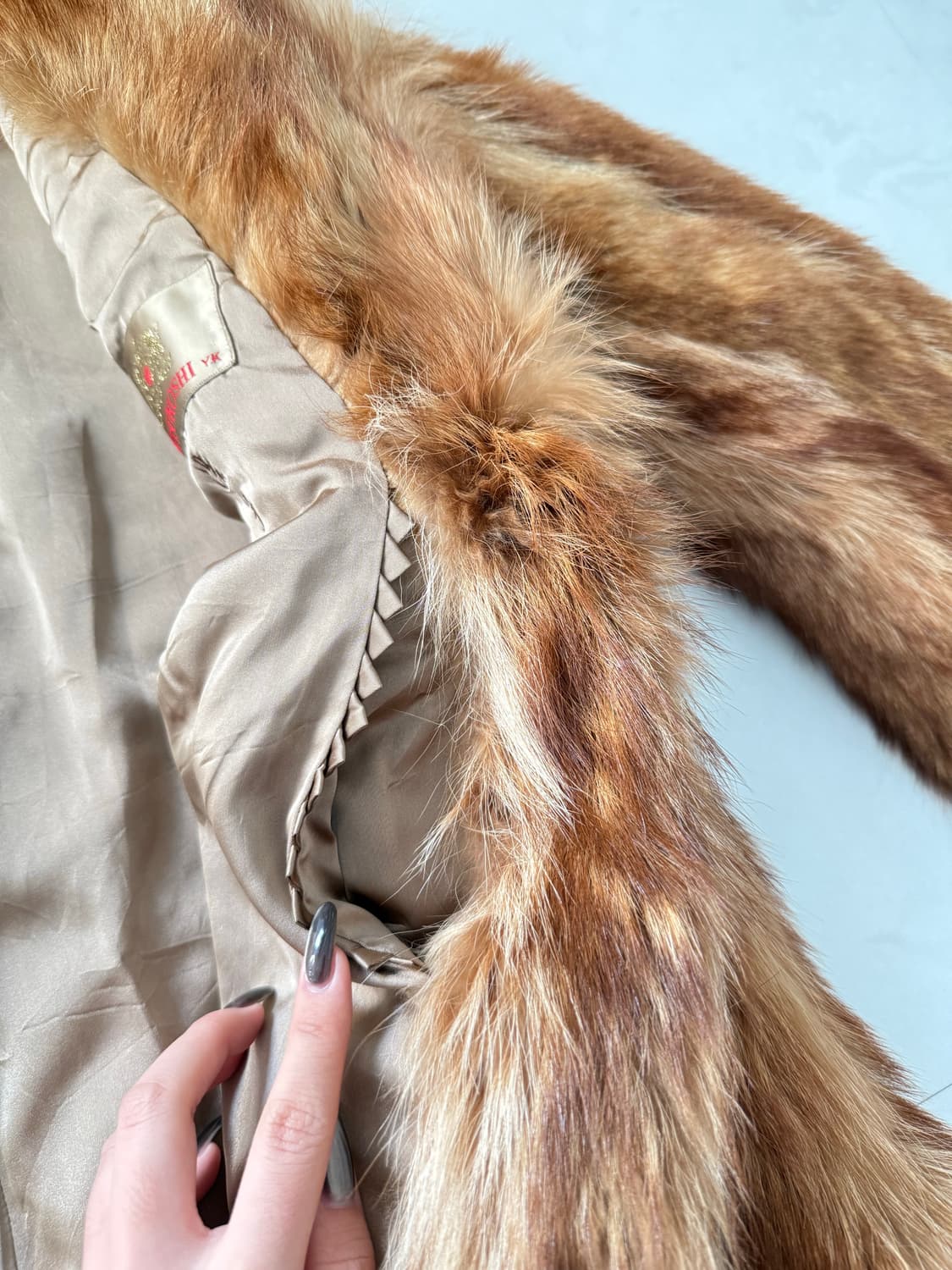 브라운 리얼퍼 자켓 상품이미지7