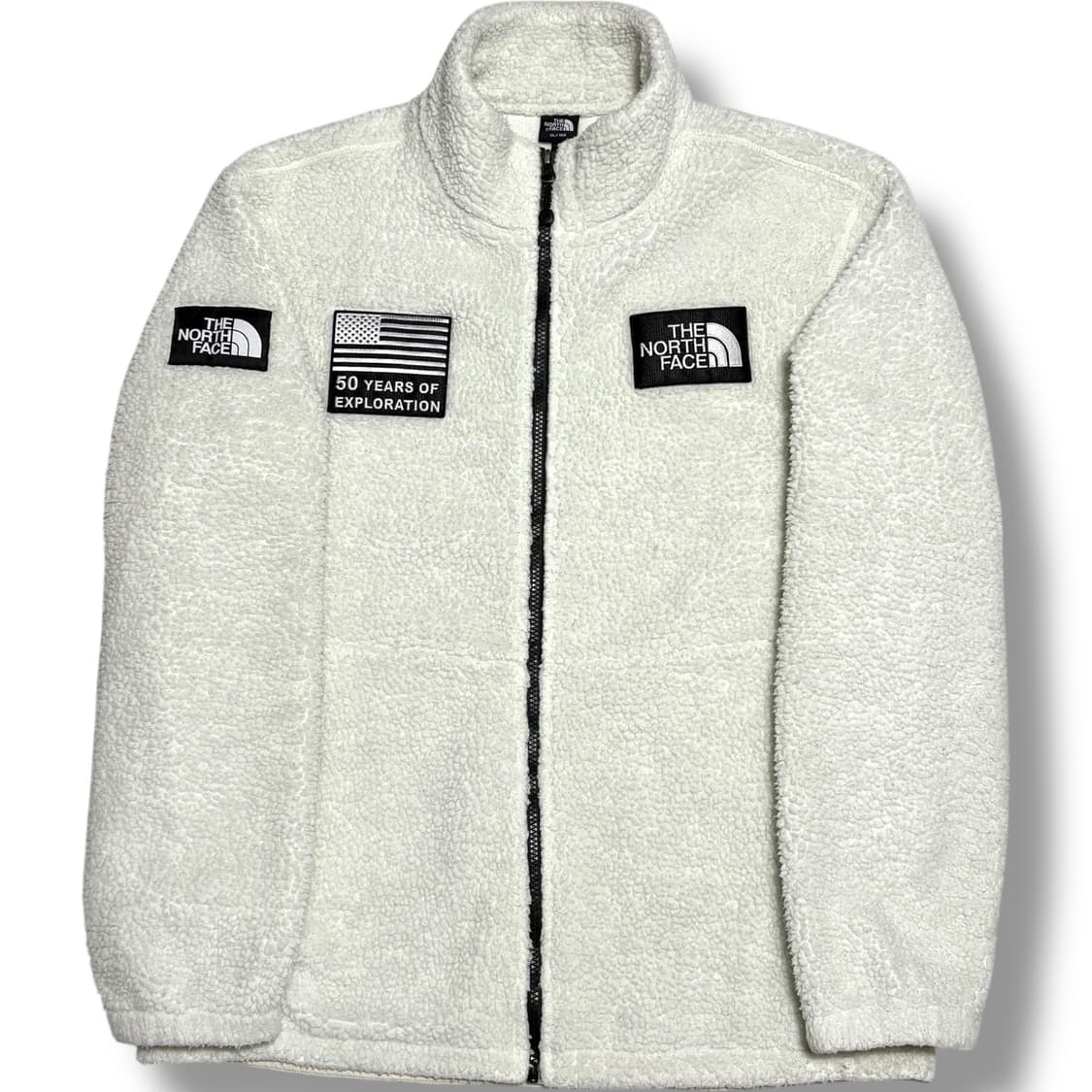 The North Face 화이트 플리스 자켓 상품이미지1