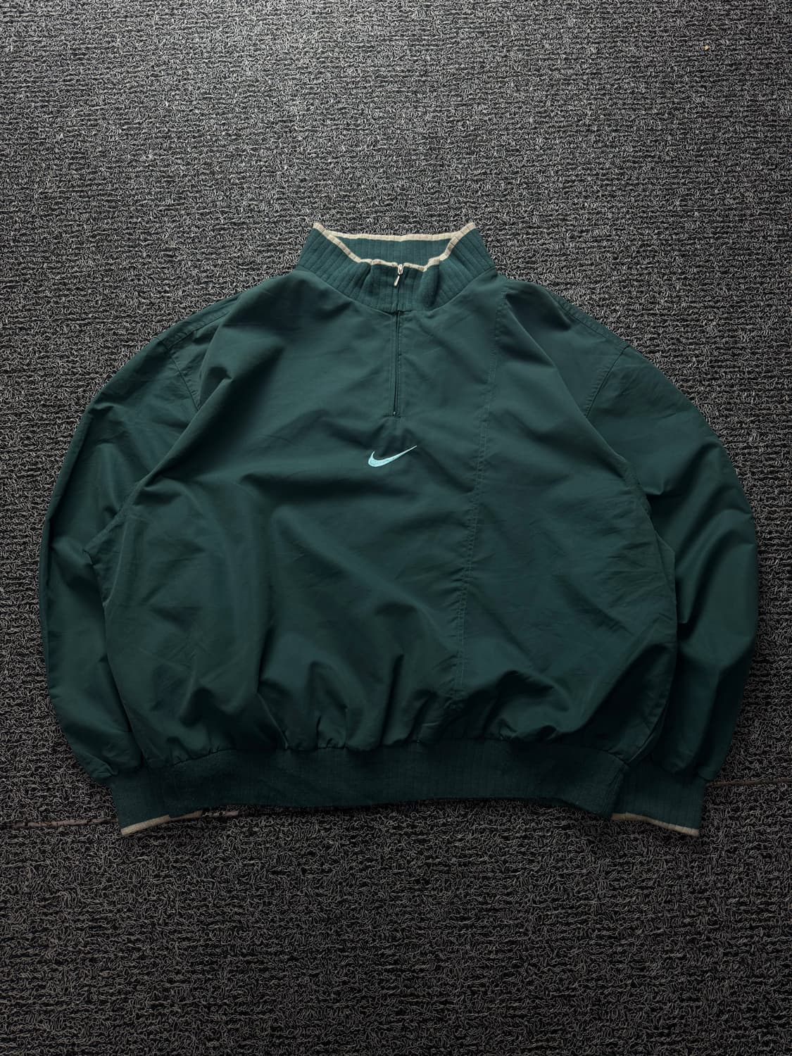 90s 나이키 센터 스우시 올드스쿨 박시핏 우븐 아노락 웜업 1387 상품이미지1