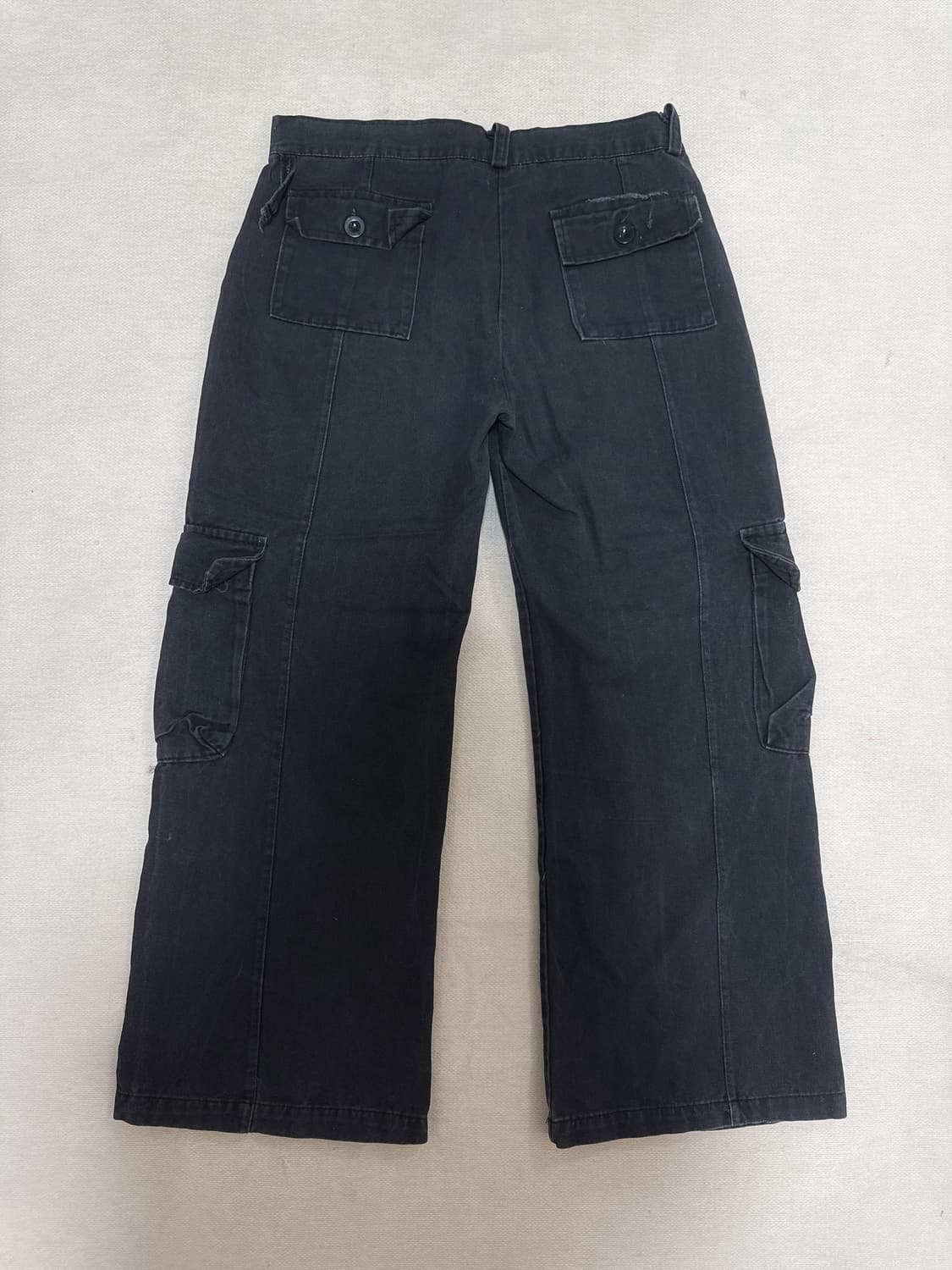 빈티지 블랙 카고 바지 상품이미지4