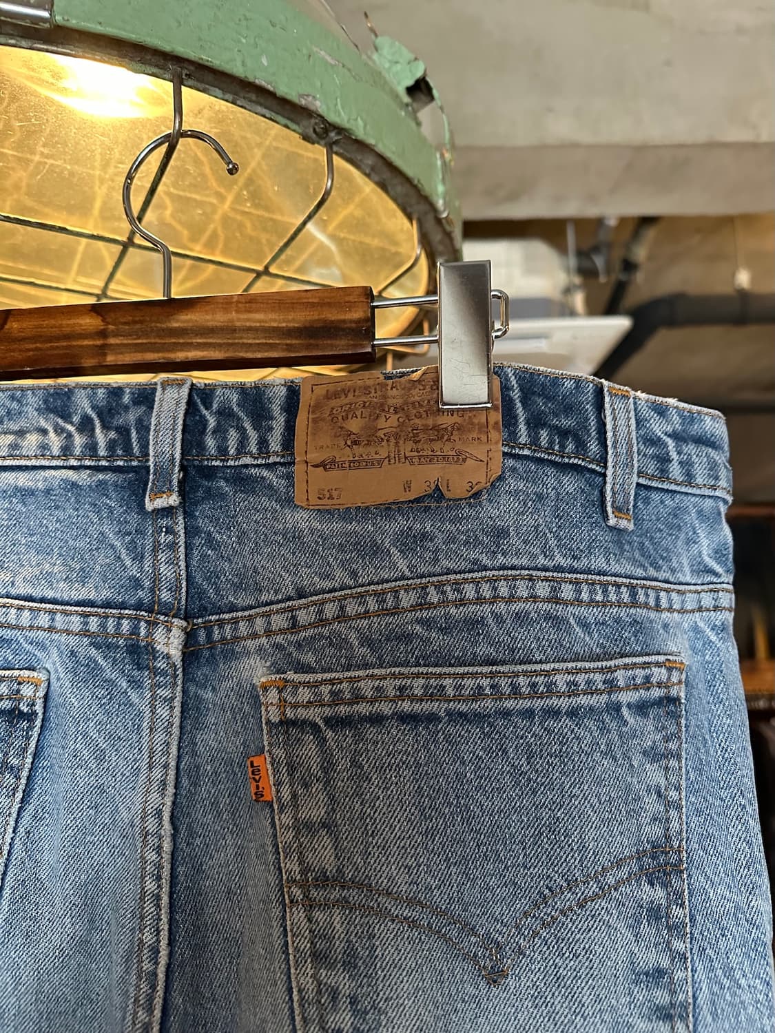 90s USA Levis 517 Boot Cut Denim Pants 상품이미지5