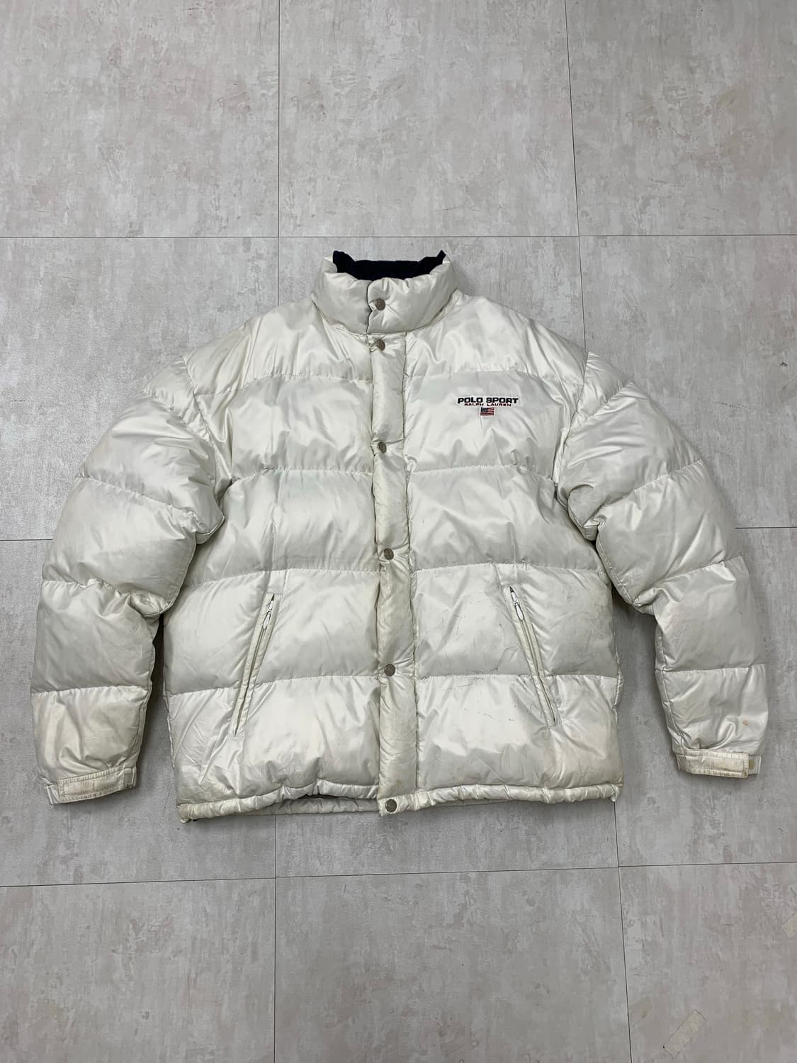 폴로스포츠 화이트 패딩 상품이미지1