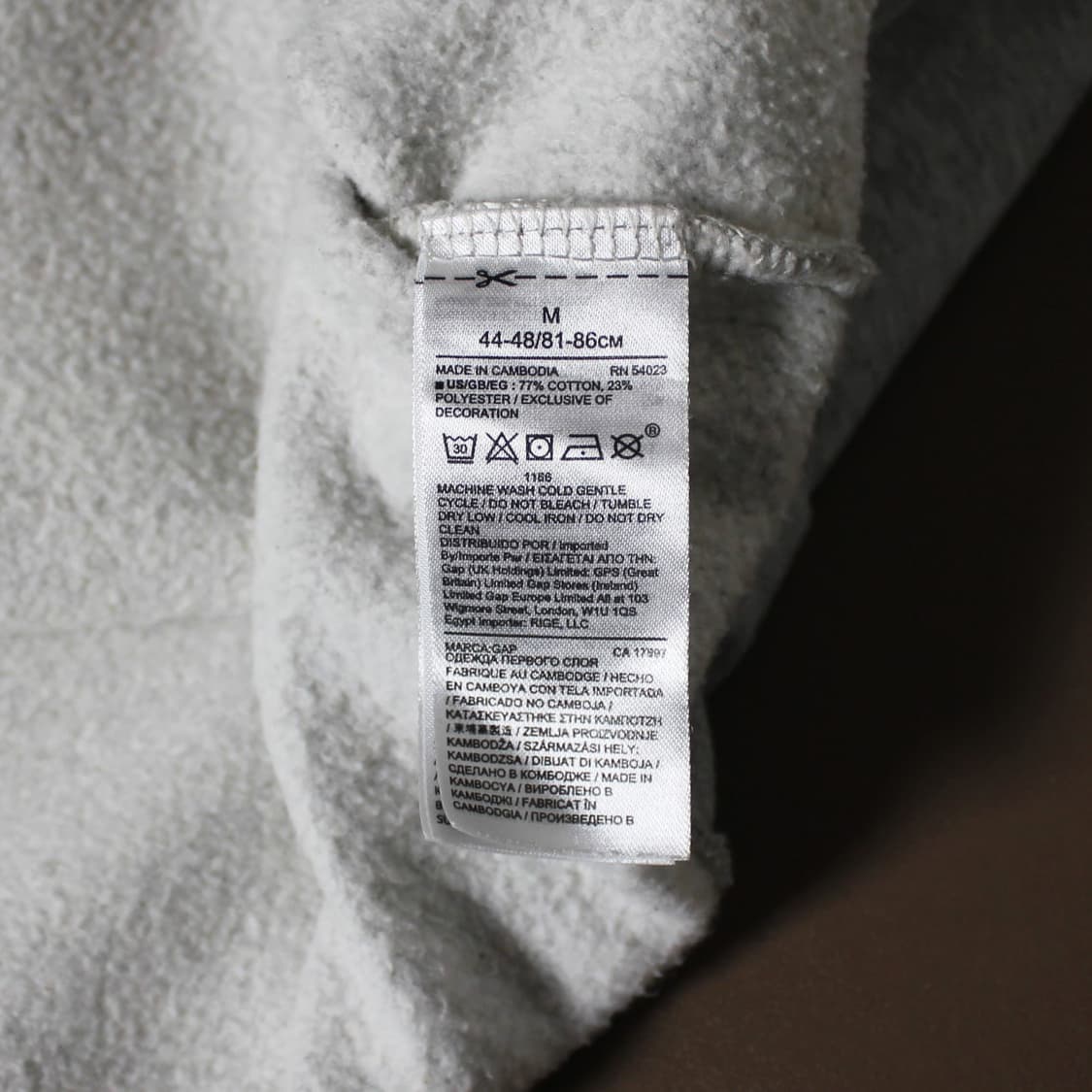 GAP 갭 그레이 기모 후드티  상품이미지5