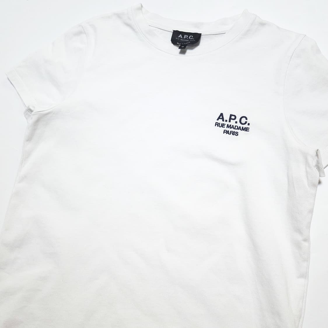 아페쎄 A.P.C. 데니스 로고 반팔 티셔츠 화이트 상품이미지3