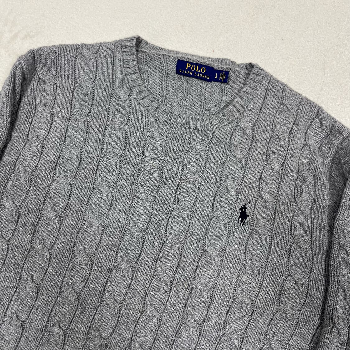 Polo Grey Cable Knit  상품이미지5