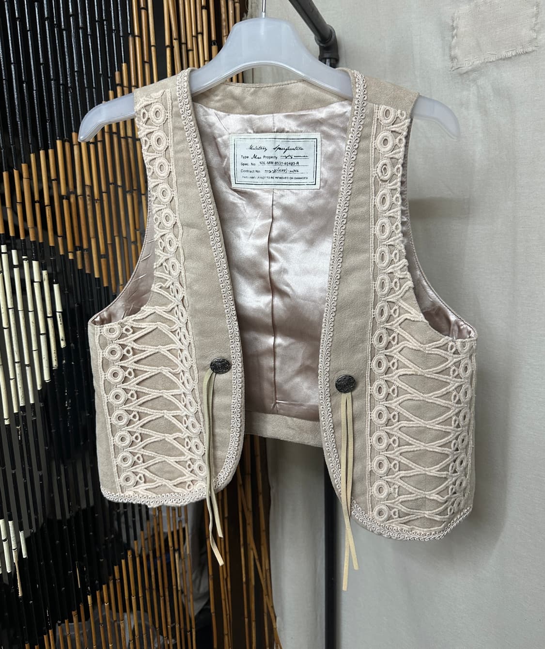 bohemian lace vest 상품이미지1