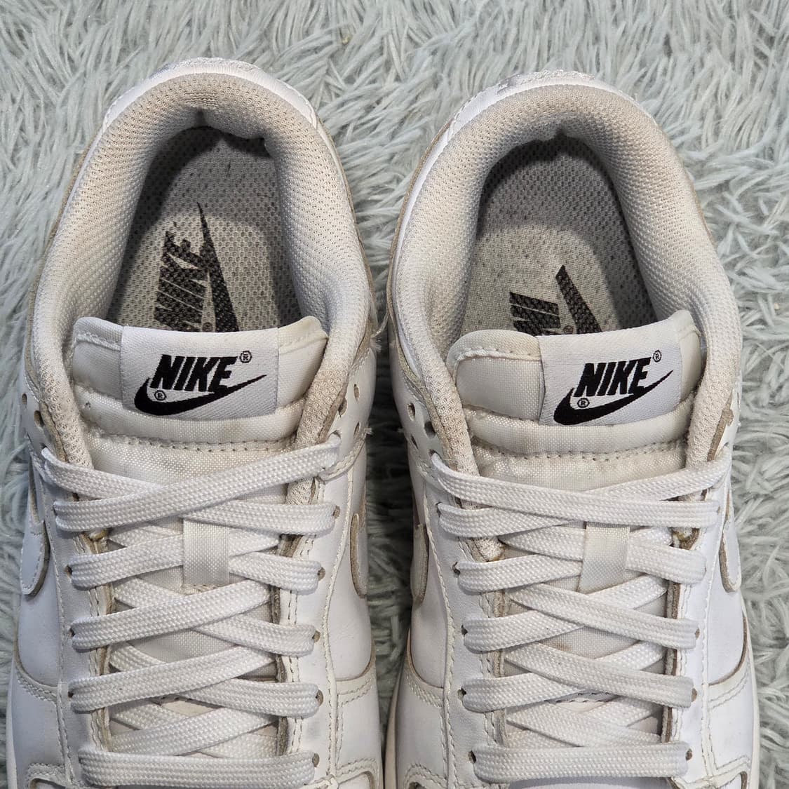 8w-9:나이키 덩크 로우 트리플 화이트 230cm 상품이미지6