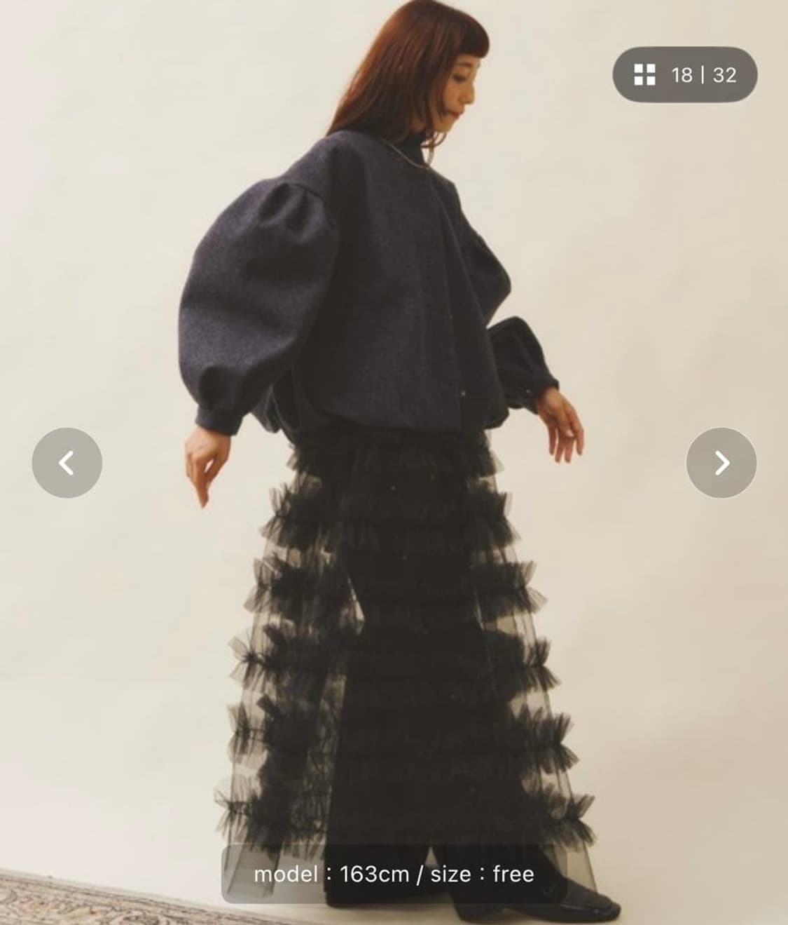 PERNA  울 멜튼 볼륨 코트 자켓  상품이미지2