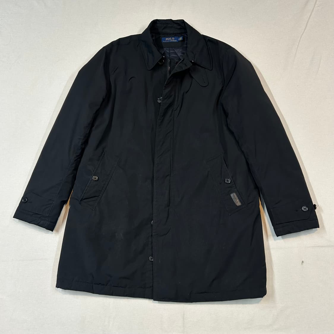 M) 폴로 랄프로렌 블랙 퀼팅 코트 자켓 상품이미지1
