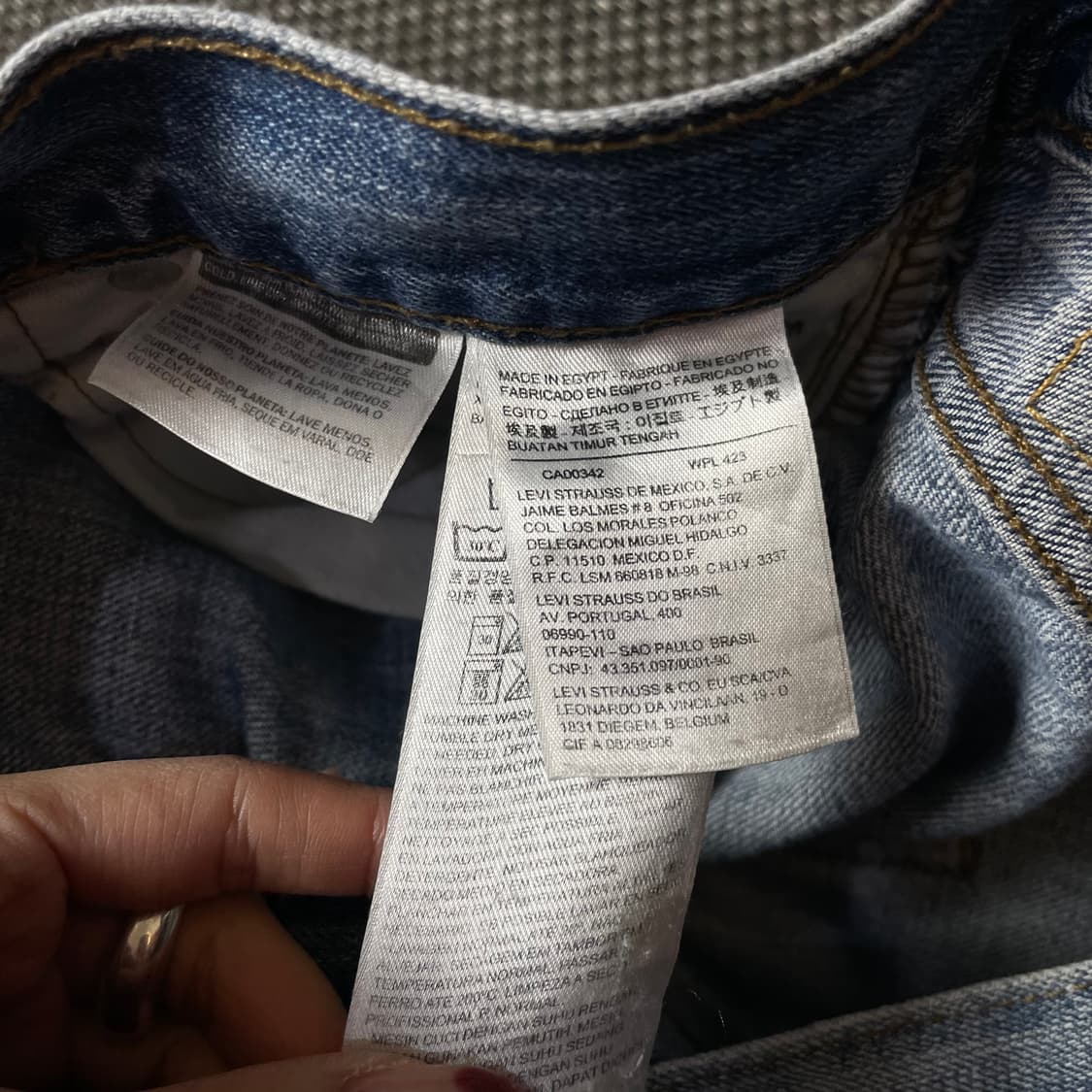 (32) 리바이스 527 32X34 워싱 데님 팬츠 상품이미지3
