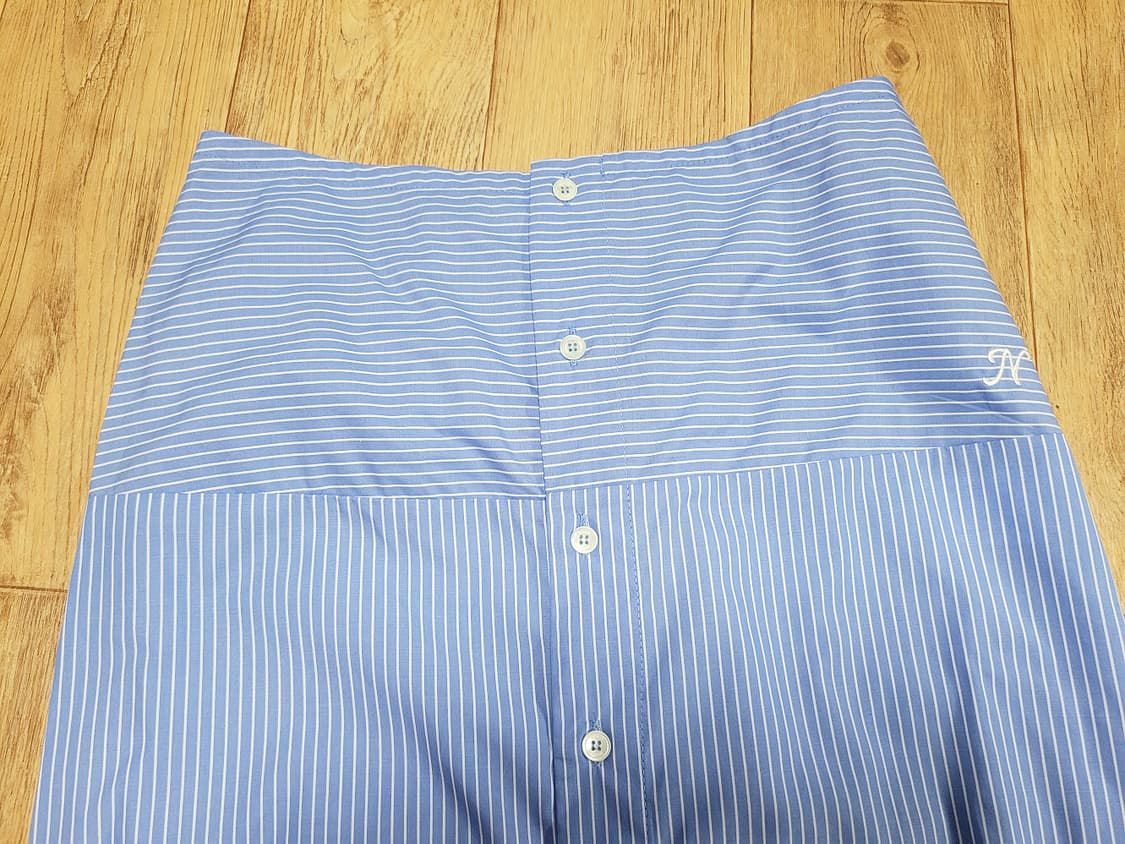 네세서리(NCSSRY) 버튼 스트라이프 스커트 55-66 상품이미지6