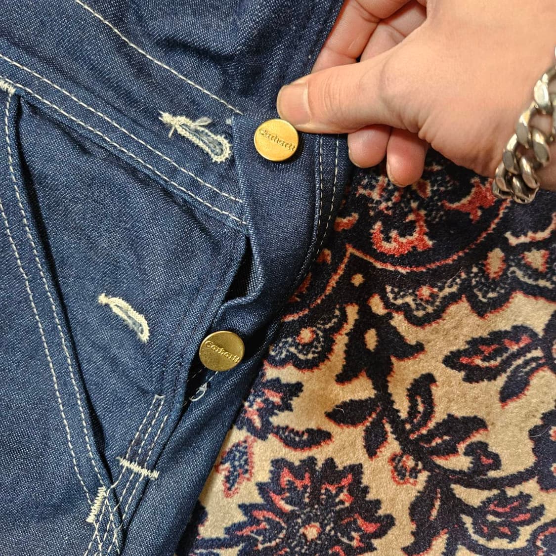 칼하트 데님 카펜더 루즈핏 멜빵 셋업 
 상품이미지3