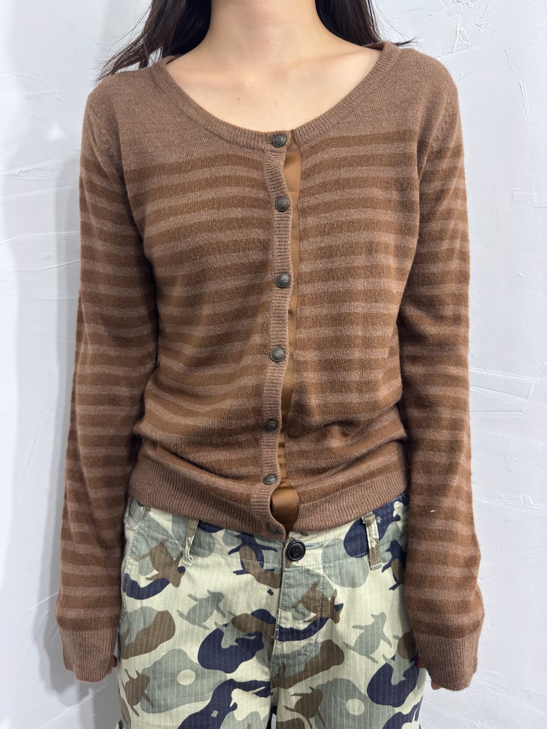 scalzi stripe knit cardigan 상품이미지1