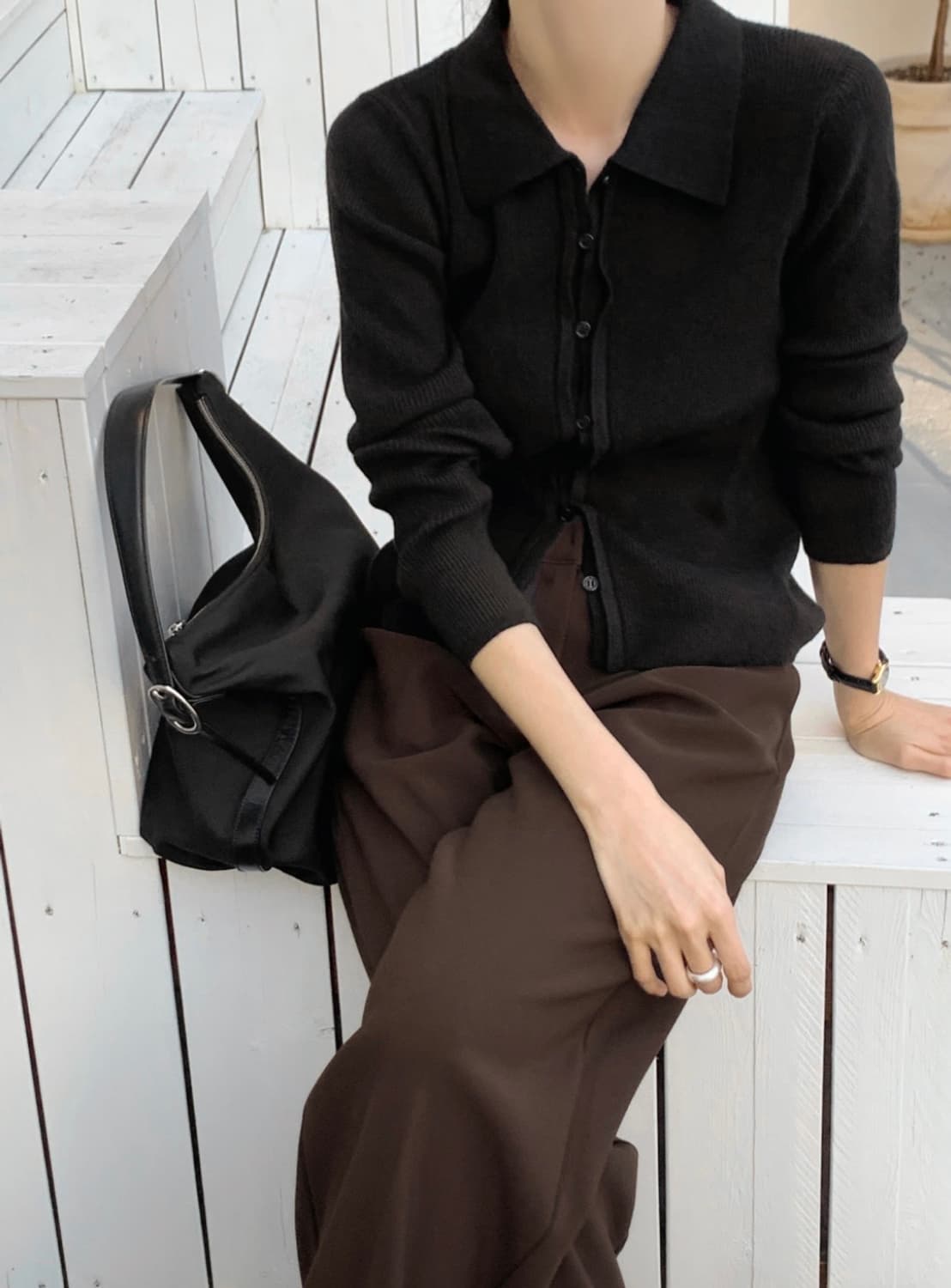 (새상품, 미개봉) 98도씨 워크 히든밴딩 일자 슬랙스 (도톰ver.) 상품이미지8