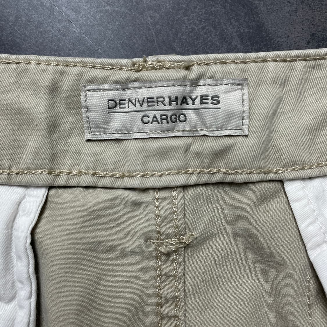 DENVER HAYES 빈티지 베이지 카고 하프 팬츠 A00773 상품이미지8