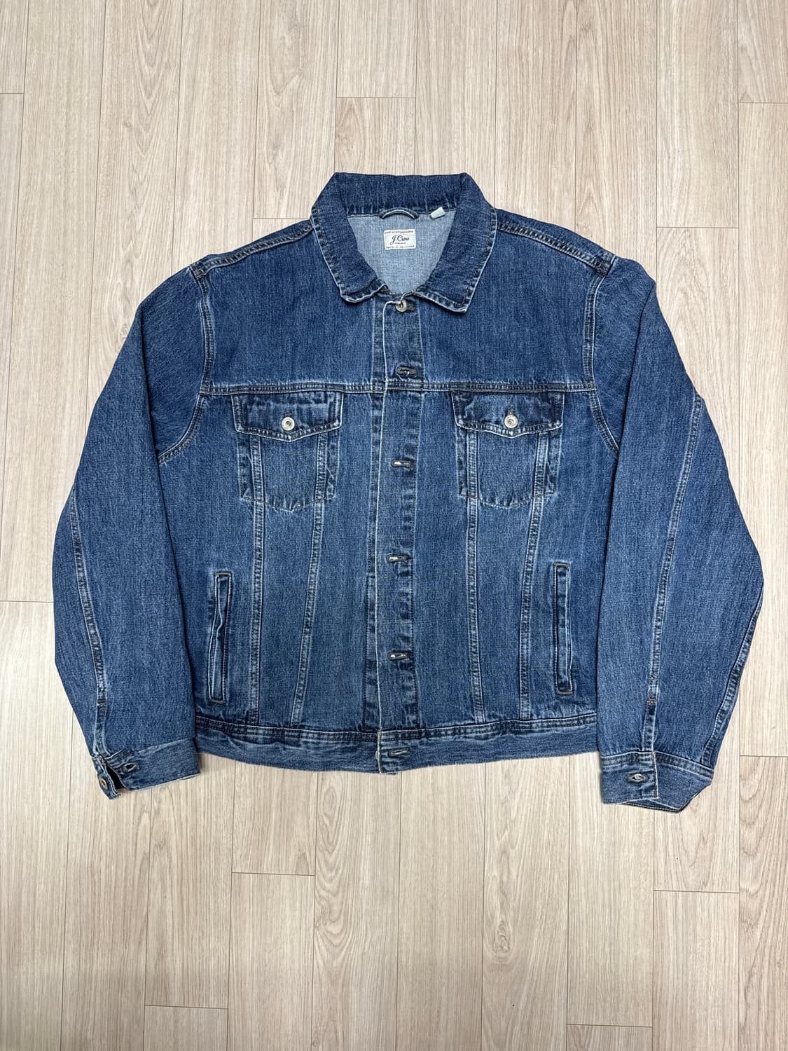 80s~00s 빈티지 J.Crew 데님 트러커 자켓 상품이미지1