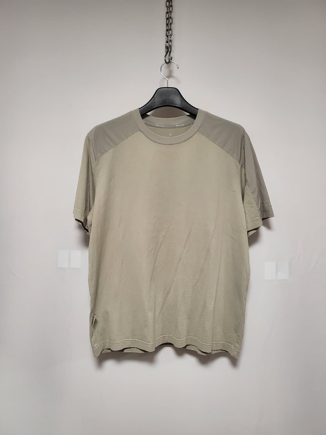 스노우피크 코튼솔더 우븐믹스 반팔티셔츠 상품이미지1