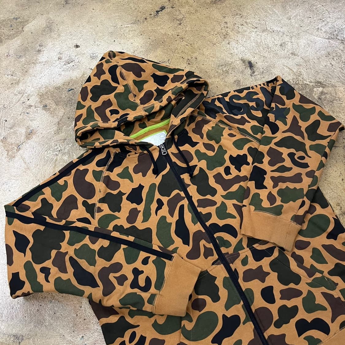 밀리터리 브라운 카모 후드집업  상품이미지1