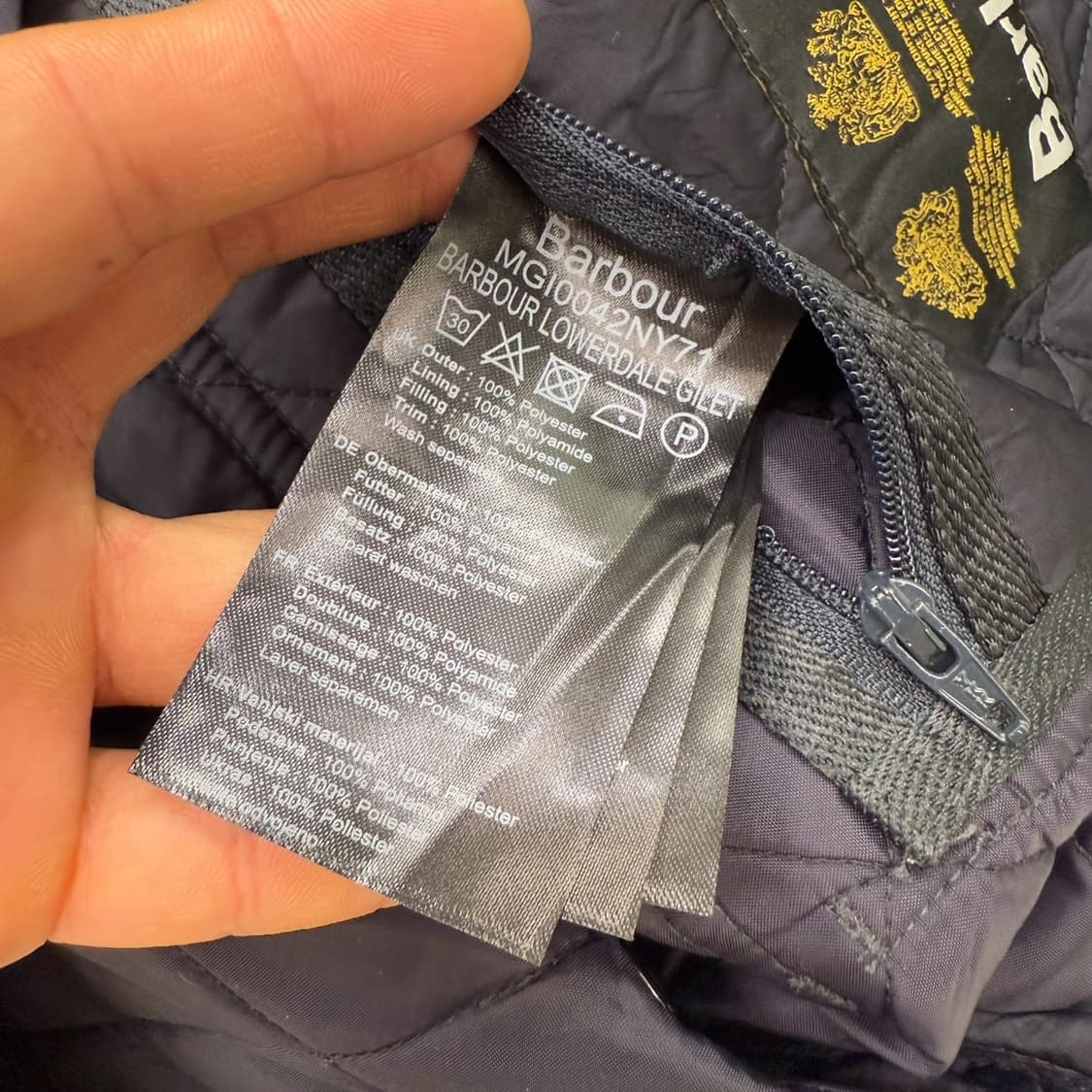 바버 퀄팅 베스트 r1845 상품이미지7