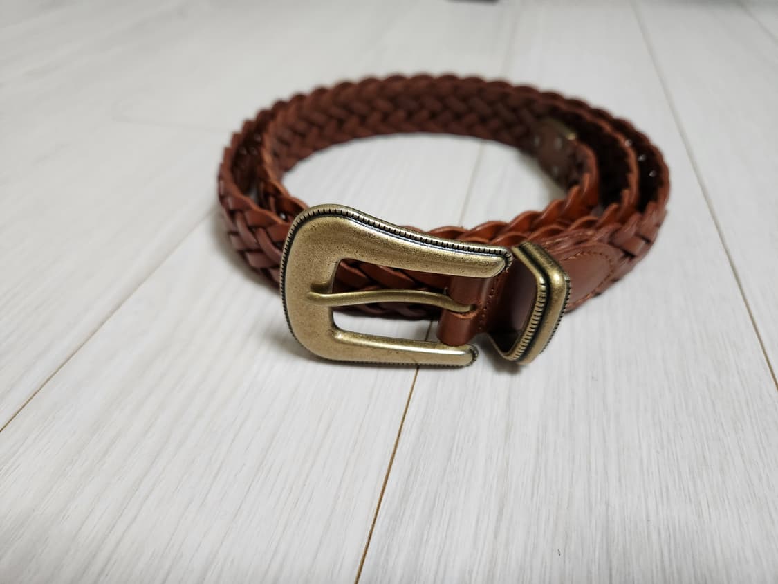 지오다노 웨스턴 레더 브라운 벨트 상품이미지1