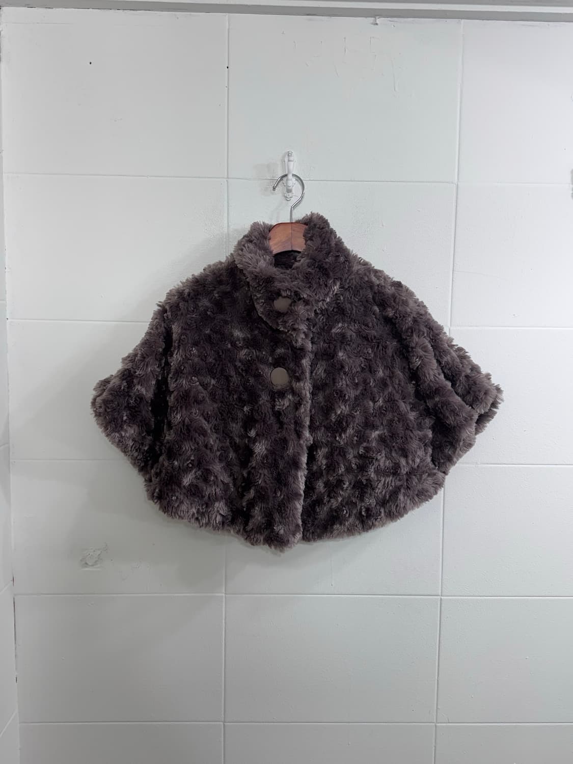 엑시즈팜 코코아 초코브라운 퍼 케이프 니혼진 코디세트  상품이미지6