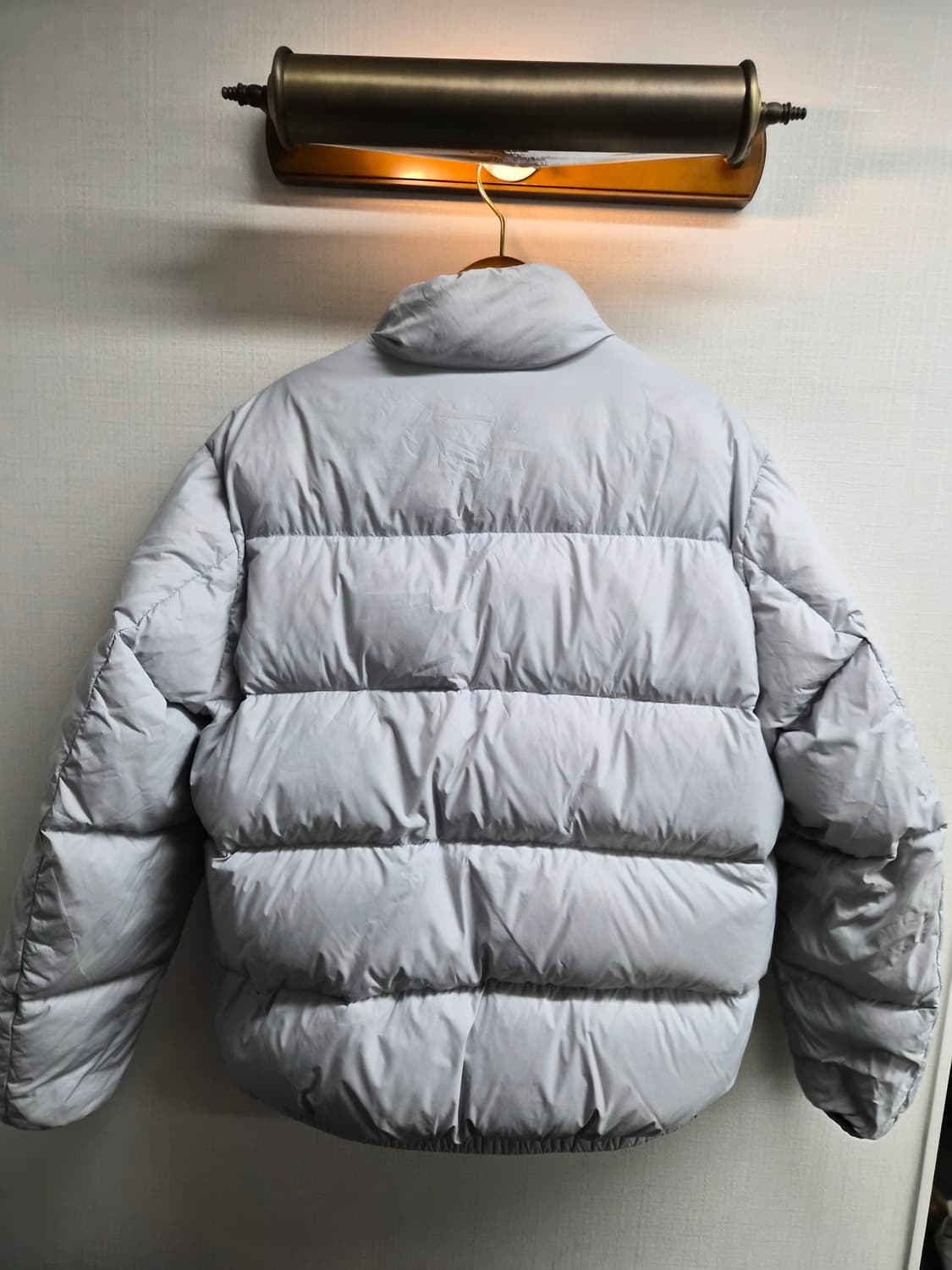 L/105) 디스이즈네버댓 PERTEX 덕다운 라이트 그레이 패딩 팝니다 상품이미지2